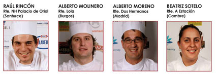 Cocineros clasificados de las 4 primeras semifinales