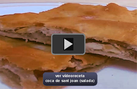coca de sant joan del levante español (salada)