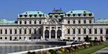 El Palacio Belvedere, de estructura barroca en la calle Prinz-Eugen-Strasse 27