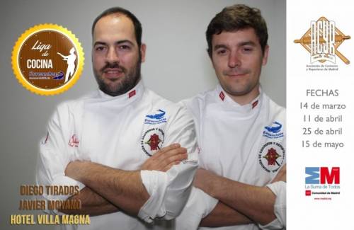 Francisco Moyano y Diego Tirados, ganadores de la Gran Final de la Liga de Cocina Euroanchoas