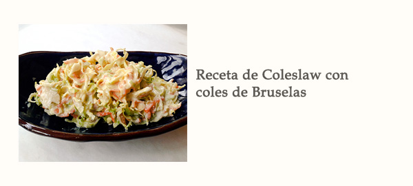 Receta de Coleslaw Coles Bruselas Afuegolento